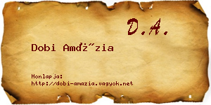 Dobi Amázia névjegykártya